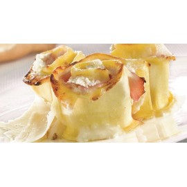 Kleine Rozetjes Gerookte Zalm & Spinazie +/-80gr